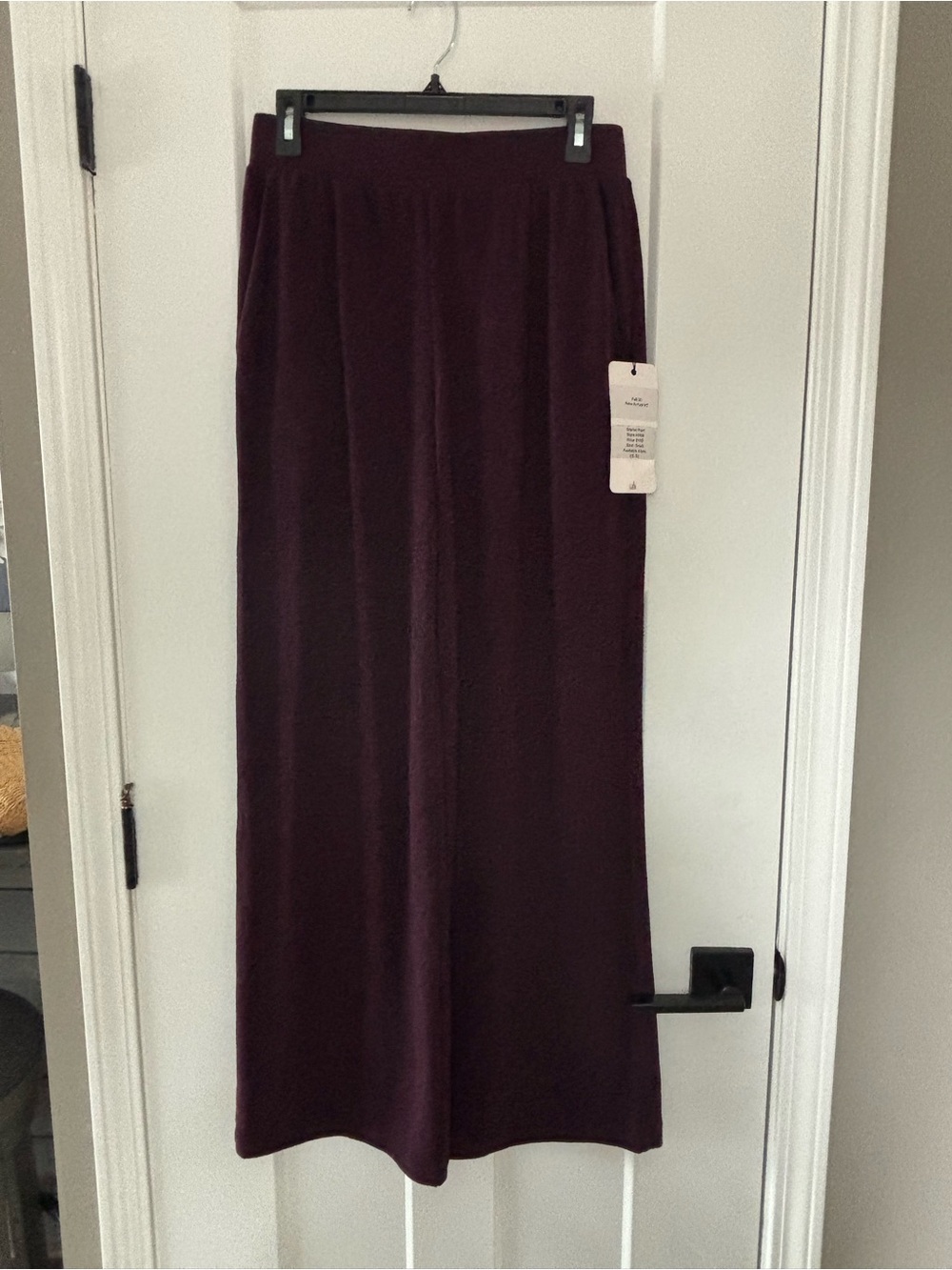 CAbi Maxi Knit Skirt in Deep Plum 4998